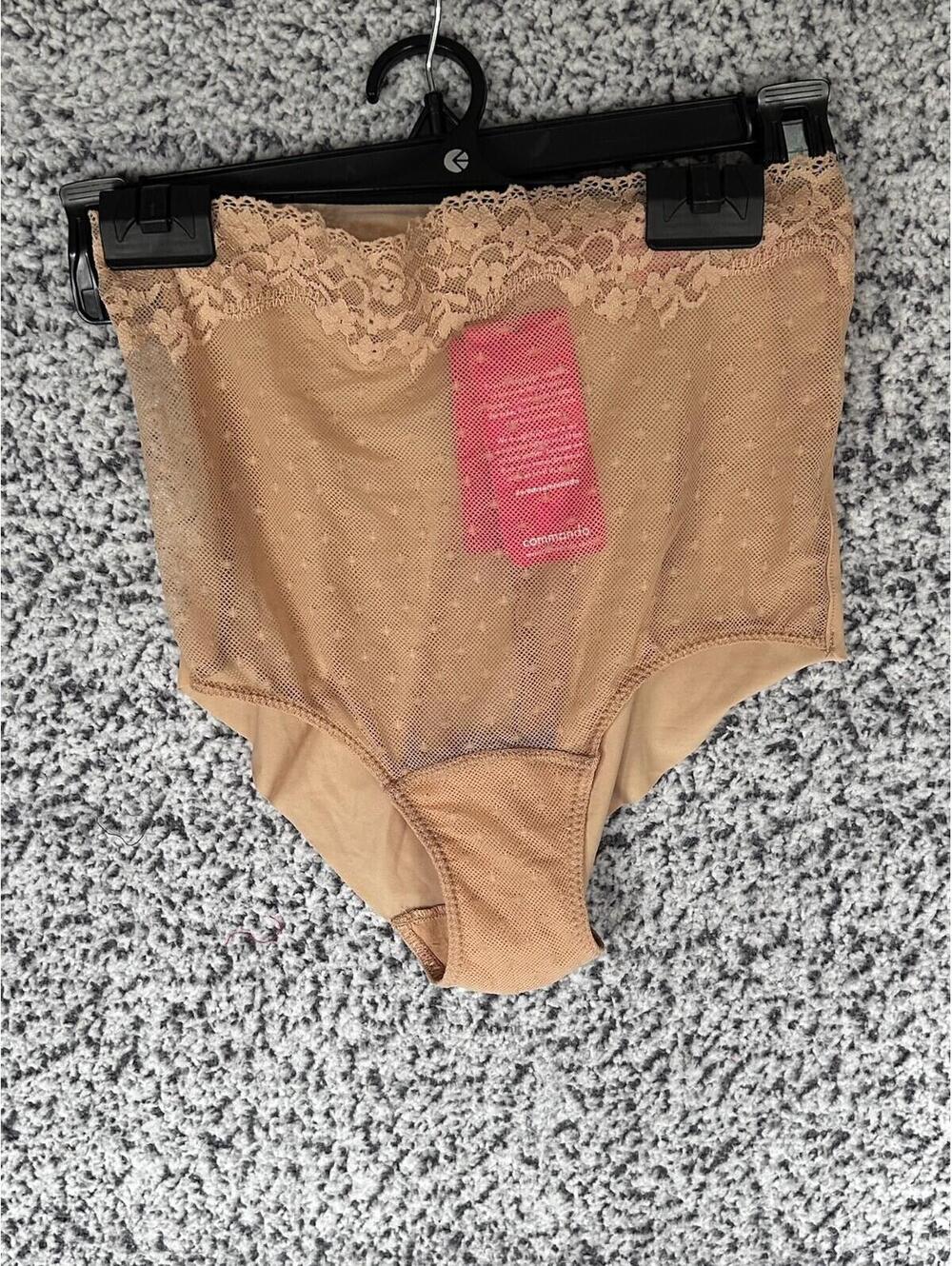 Commando Double Take High Rise Bikini Beige Medium/Large NWT $42 MSRP BK12 TNU